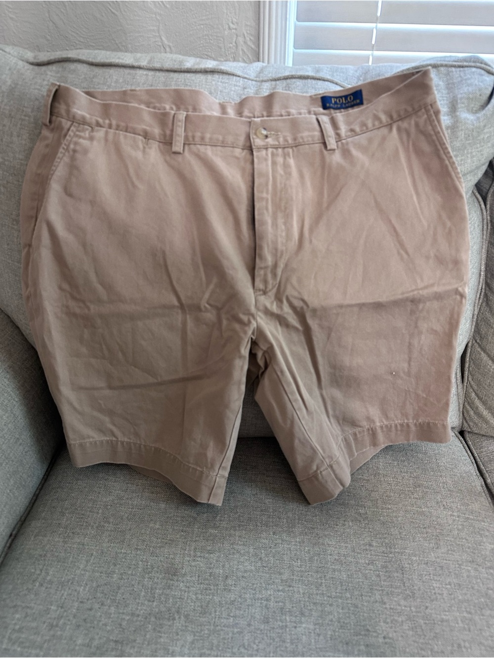 Ralph Lauren Polo Men's Tan Flat Front Shorts